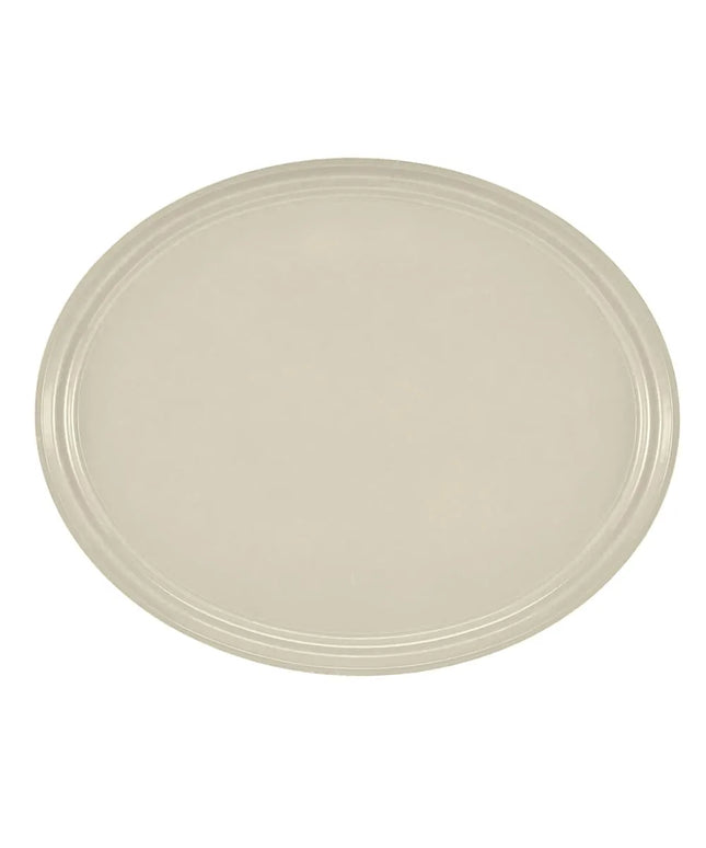 Khay Phục Vụ Oval Cambro 2500538 Fiberglass 48.9 x 61 cm - Trắng Cottage White