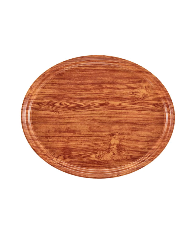Khay Phục Vụ Oval Cambro 2700309 Camtray® 55.9 x 68.3 cm - Fiberglass, Màu Java Teak
