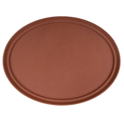Khay Phục Vụ Oval GET NS-2500-BR - 63.5x50.8 cm, Melamine, Màu Nâu