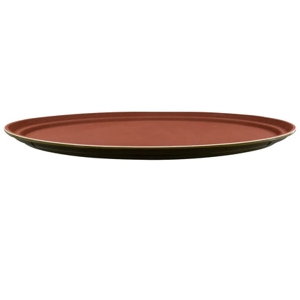 Khay Phục Vụ Oval GET NS-2500-BR - 63.5x50.8 cm, Melamine, Màu Nâu