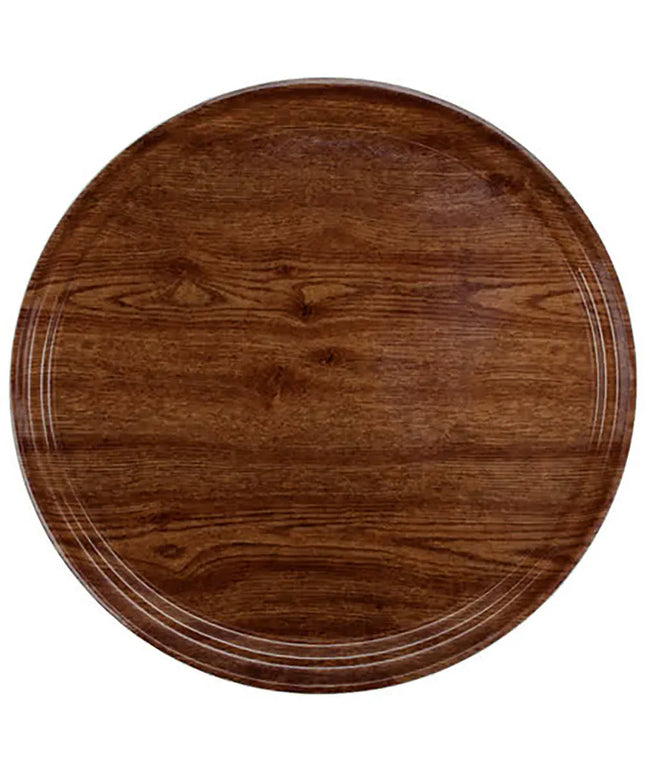 Khay Phục Vụ Tròn Cambro 1000304 Fiberglass 25.4 cm - Vân Country Oak