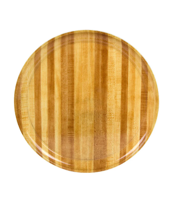 Khay Phục Vụ Tròn Cambro 1550303 Fiberglass Thấp 40.6 cm - Màu Light Butcher Block