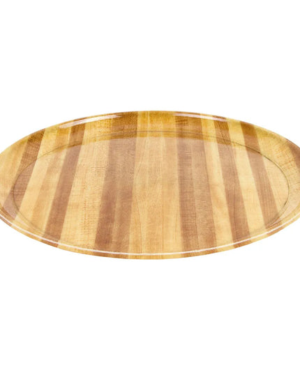 Khay Phục Vụ Tròn Cambro 1550303 Fiberglass Thấp 40.6 cm - Màu Light Butcher Block