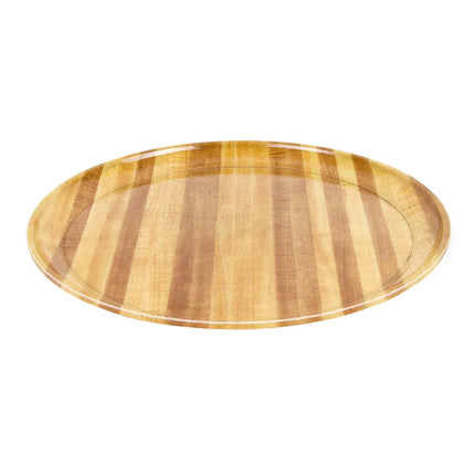 Khay Phục Vụ Tròn Cambro 1550303 Fiberglass Thấp 40.6 cm - Màu Light Butcher Block