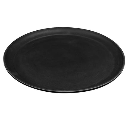 Khay Phục Vụ Tròn Cambro 1550CT110 Camtread 40.6 cm Thành Thấp Fiberglass Bề Mặt Mờ Đen