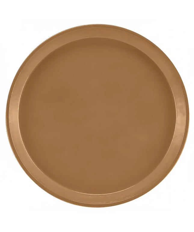 Khay Phục Vụ Tròn Cambro 1600508 40.6 cm - Fiberglass, Nâu Suede