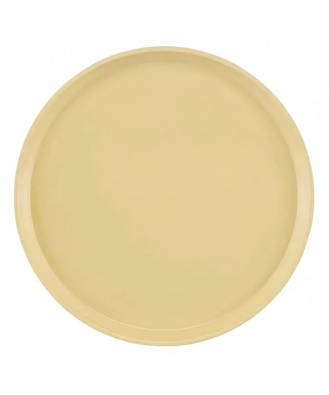 Khay Phục Vụ Tròn Cambro 1600537 Camtray 40.6 cm, Fiberglass, Vàng Cameo