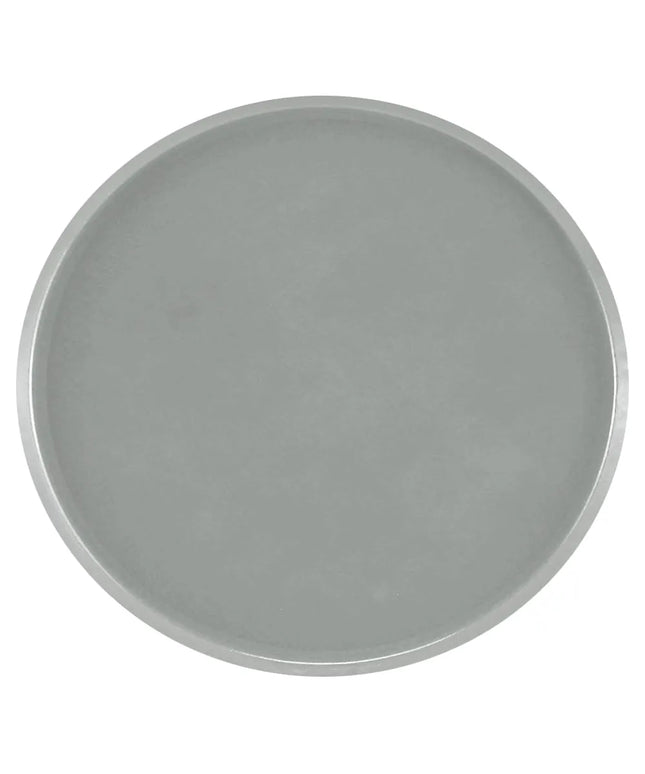 Khay Phục Vụ Tròn Cambro 1950107 Camtray 49.5 cm - Thành Thấp, Fiberglass, Màu Xám Ngọc Trai