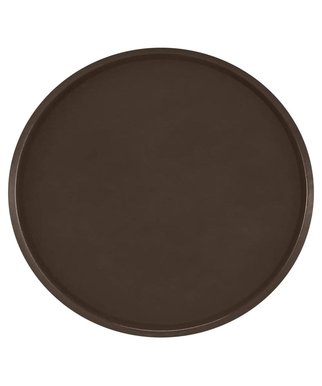 Khay Phục Vụ Tròn Cambro 1950116 Camtray 49.5 cm - Thành Thấp, Fiberglass, Màu Brazil Brown