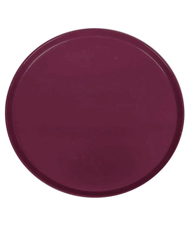 Khay Phục Vụ Tròn Cambro 1950522 Fiberglass Thấp 49.5 cm - Màu Đỏ Rượu Burgundy