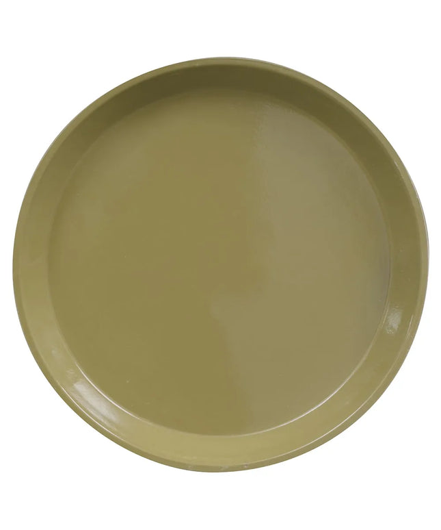 Khay Phục Vụ Tròn Camtray Cambro 900428 22.9 cm, Fiberglass, Màu Olive Green