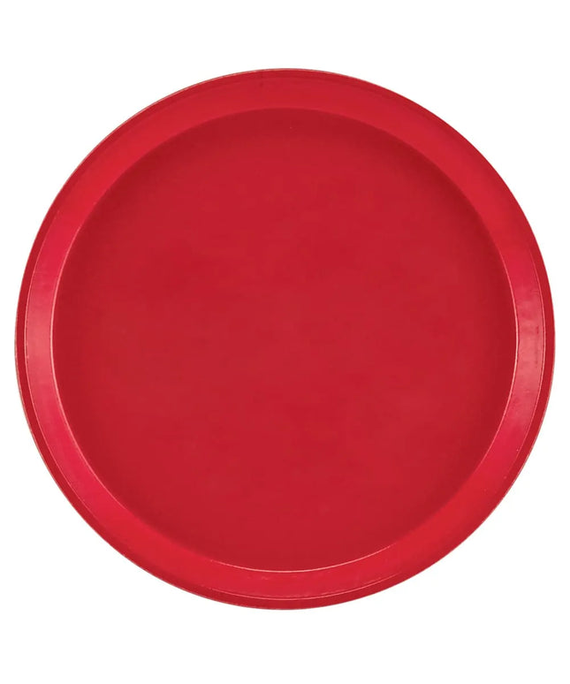 Khay Phục Vụ Tròn Camtray Cambro 900510 22.9 cm, Fiberglass, Màu Signal Red