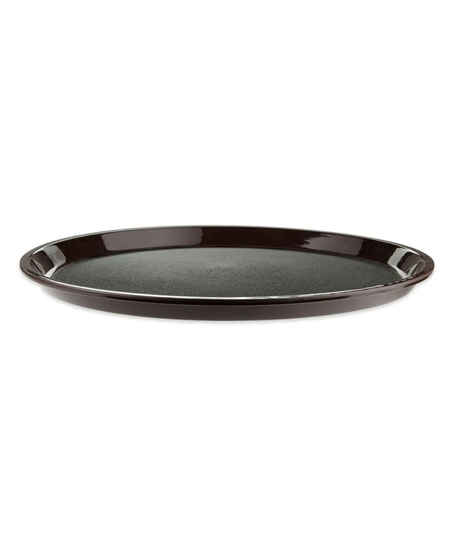 Khay Phục Vụ Tròn GET RCT-14-NS 35.6 cm Nhựa Đen/Nâu