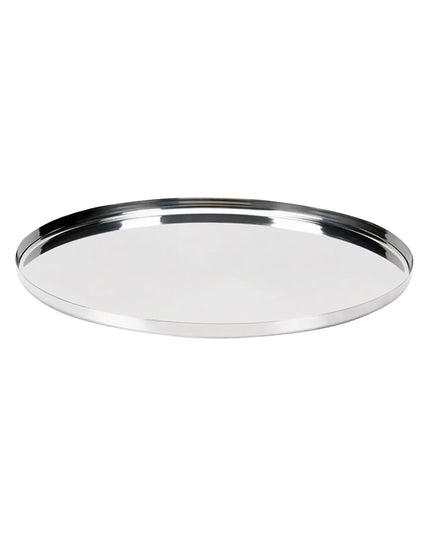 Khay Phục Vụ Tròn Service Ideas TRME12RI 30.5 cm - Modern Edge Inox, Màu Bạc