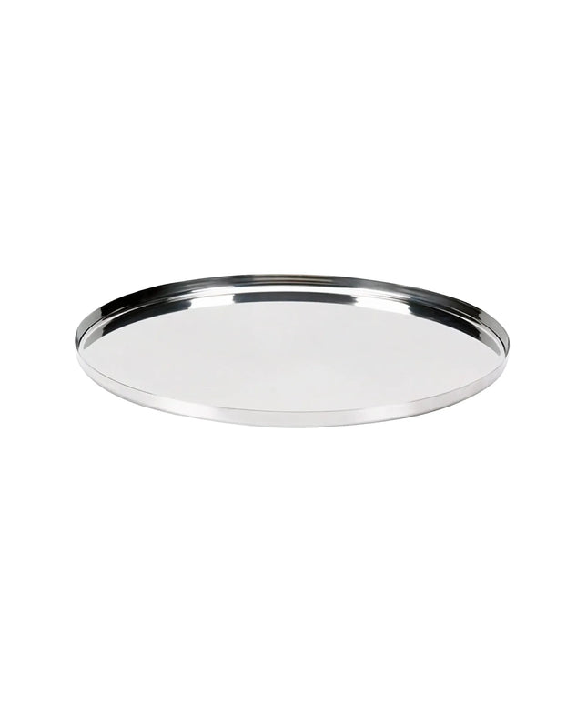 Khay Phục Vụ Tròn Service Ideas TRME12RI 30.5 cm - Modern Edge Inox, Màu Bạc