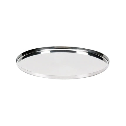 Khay Phục Vụ Tròn Service Ideas TRME12RI 30.5 cm - Modern Edge Inox, Màu Bạc