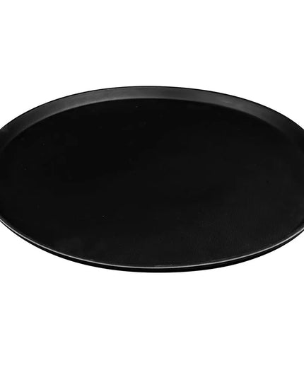 Khay Phục Vụ Tròn Thấp Cambro 1950CT110 49.4 cm - Camtread Sợi Thủy Tinh, Màu Đen Mờ