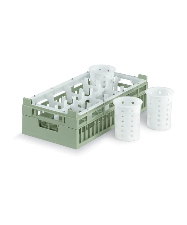 Khay Rửa Bát Vollrath 52808 Nửa Khổ, 8 Ngăn, Vừa, Màu Xanh Lá