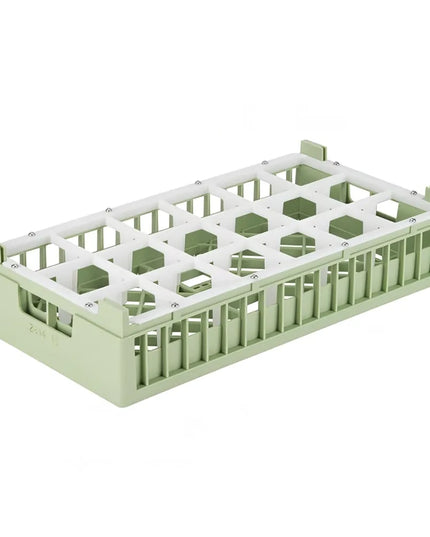 Khay Rửa Bát Vollrath 5281410 Nửa Khổ, 18 Ngăn, Thấp, Màu Xanh Lá