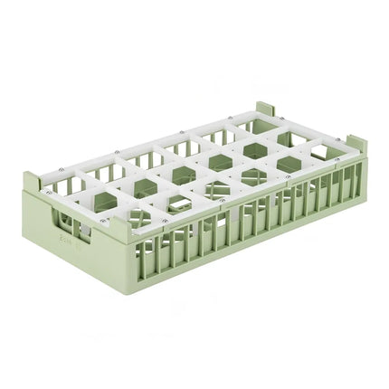 Khay Rửa Bát Vollrath 5281410 Nửa Khổ, 18 Ngăn, Thấp, Màu Xanh Lá