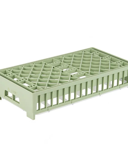 Khay Rửa Bát Vollrath 5281410 Nửa Khổ, 18 Ngăn, Thấp, Màu Xanh Lá