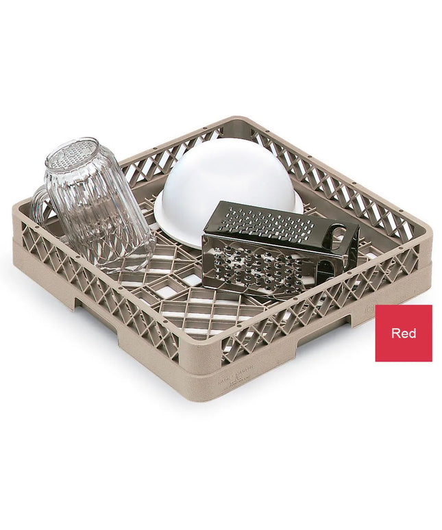 Khay Rửa Chén Cỡ Lớn Vollrath TR1 - Đáy Mở Vách Mở, Đỏ