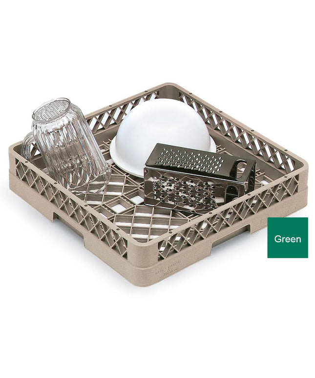 Khay Rửa Chén Cỡ Lớn Vollrath TR1 - Đáy Mở Vách Mở, Xanh Lá