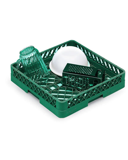 Khay Rửa Chén Cỡ Lớn Vollrath TR1AA - Dạng Mở 2 Thanh Nối Dài, Xanh Lá