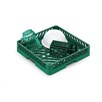 Khay Rửa Chén Cỡ Lớn Vollrath TR1AA - Dạng Mở 2 Thanh Nối Dài, Xanh Lá