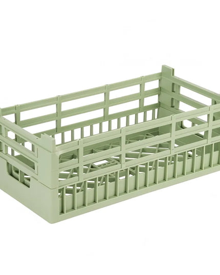 Khay Rửa Chén Dạng Mở Vollrath 5280211 - Cao, Cỡ Nửa, Xanh Lá