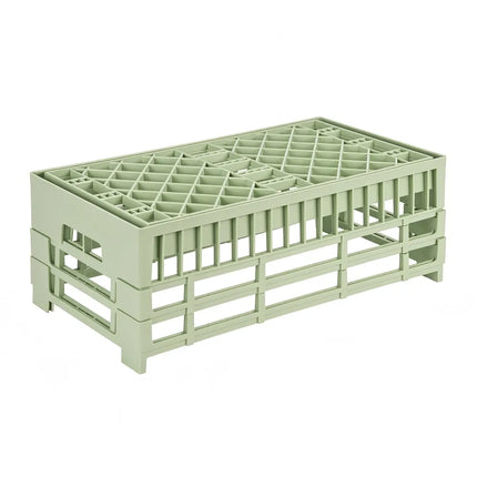 Khay Rửa Chén Dạng Mở Vollrath 5280211 - Cao, Cỡ Nửa, Xanh Lá