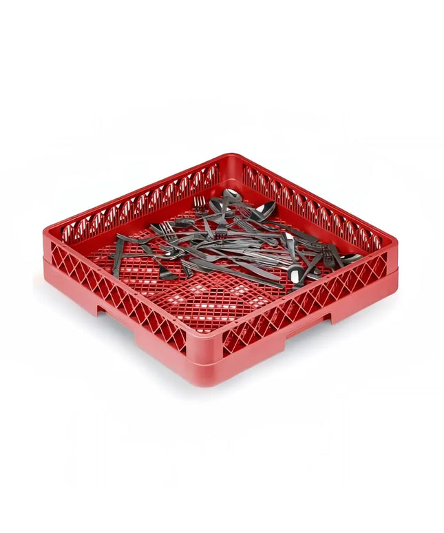 Khay Rửa Dao Muỗng Nĩa Cỡ Lớn Vollrath TR2 02 Traex® - Dạng Mở, Đỏ