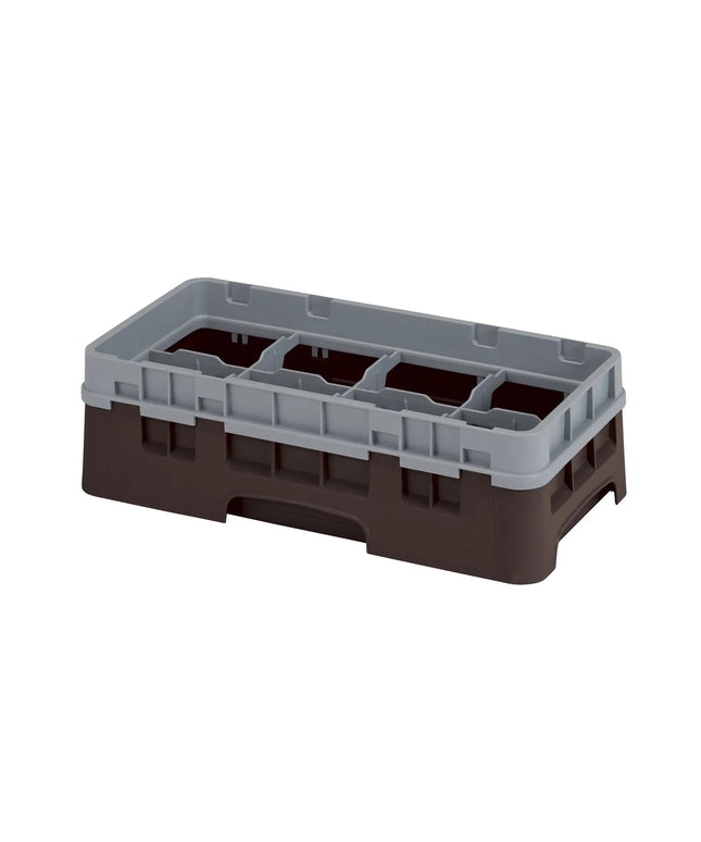 Khay Rửa Ly Camrack Cambro 8HS1114167 Nửa Khay, 6 Thanh Nối, 8 Ngăn, Màu Nâu