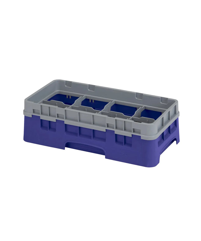 Khay Rửa Ly Camrack Cambro 8HS1114186 Nửa Khay, 6 Thanh Nối, 8 Ngăn, Màu Xanh Navy