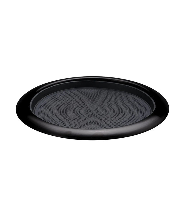 Khay Tròn Chống Trượt Service Ideas TR119RIBX Đệm Cao Su Tháo Rời Màu Đen Onyx 27.9 cm