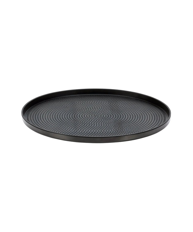 Khay Tròn Modern Edge Service Ideas TRME12RIBX Thép Không Gỉ Màu Đen Onyx 30.5 cm
