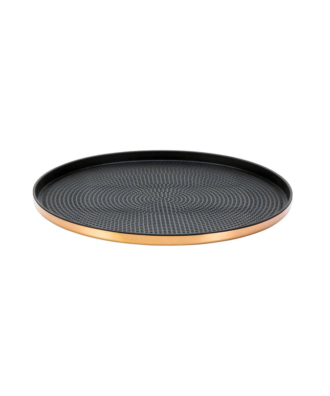 Khay Tròn Modern Edge Service Ideas TRME12RIRG Thép Không Gỉ Màu Vàng Hồng 30.5 cm