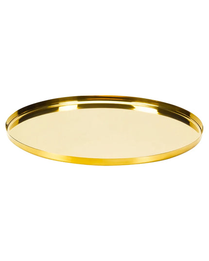 Khay Tròn Modern Edge Service Ideas TRME12RIVG Thép Không Gỉ Màu Vàng Cổ Điển 30.5 cm