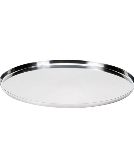 Khay Tròn Modern Edge Service Ideas TRME14RI Thép Không Gỉ Màu Bạc 35.6 cm