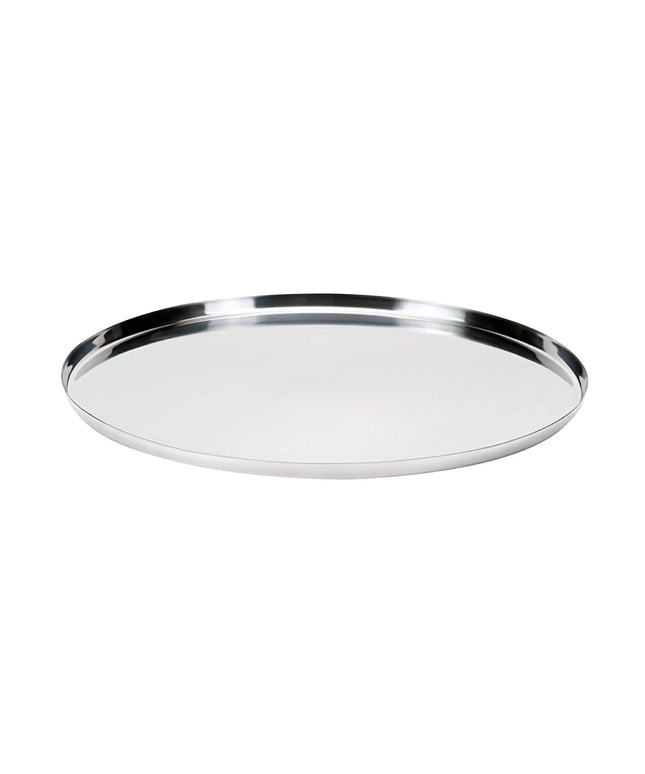 Khay Tròn Modern Edge Service Ideas TRME14RI Thép Không Gỉ Màu Bạc 35.6 cm