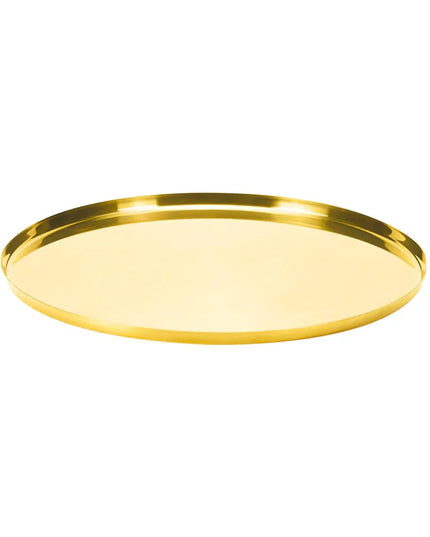 Khay Tròn Modern Edge Service Ideas TRME14RIVG Thép Không Gỉ Màu Vàng Cổ Điển 35.6 cm