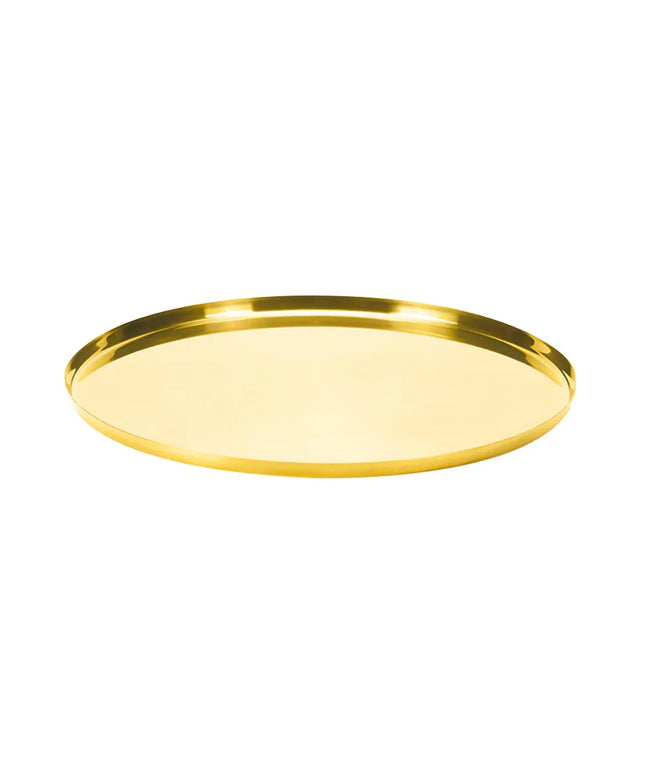 Khay Tròn Modern Edge Service Ideas TRME14RIVG Thép Không Gỉ Màu Vàng Cổ Điển 35.6 cm