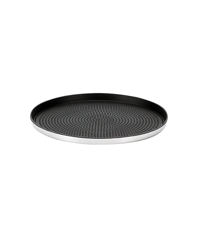 Khay Tròn Modern Edge Service Ideas TRME9RI Thép Không Gỉ Màu Bạc 22.9 cm