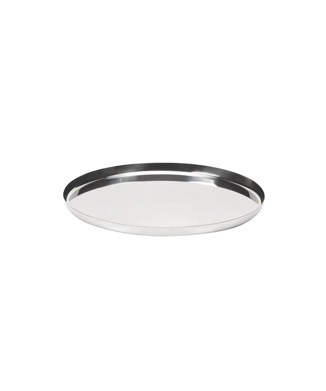 Khay Tròn Modern Edge Service Ideas TRME9RI Thép Không Gỉ Màu Bạc 22.9 cm