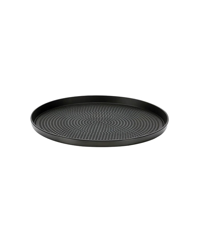 Khay Tròn Modern Edge Service Ideas TRME9RIBX Thép Không Gỉ Màu Đen Onyx 22.9 cm