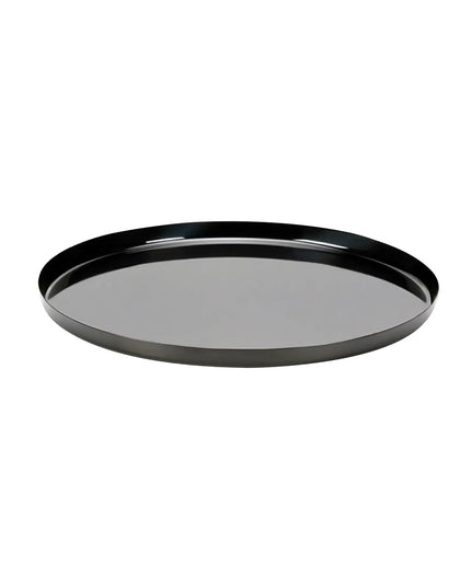 Khay Tròn Modern Edge Service Ideas TRME9RIBX Thép Không Gỉ Màu Đen Onyx 22.9 cm