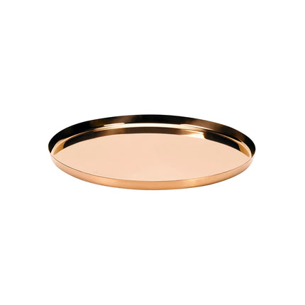 Khay Tròn Modern Edge Service Ideas TRME9RIRG Thép Không Gỉ Màu Vàng Hồng 22.9 cm