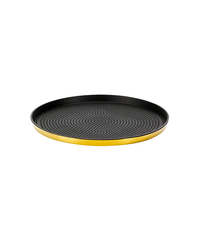 Khay Tròn Modern Edge Service Ideas TRME9RIVG Thép Không Gỉ Màu Vàng Cổ Điển 22.9 cm