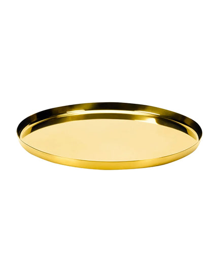 Khay Tròn Modern Edge Service Ideas TRME9RIVG Thép Không Gỉ Màu Vàng Cổ Điển 22.9 cm