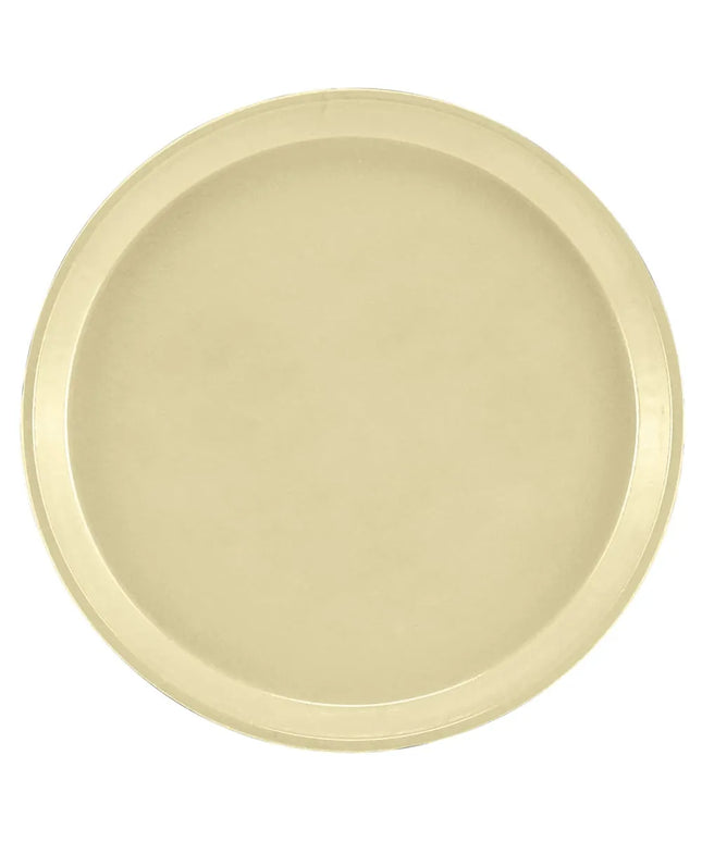 Khay Tròn Phục Vụ Cambro 1000536 Fiberglass 25.4 cm - Vàng Chanh Lemon Chiffon